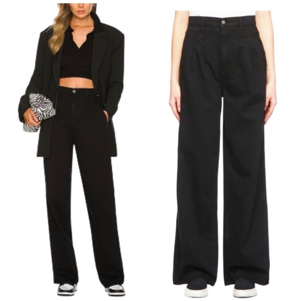 NWT GRLFRND Jeans The Morgan High Rise Wide Leg Jeans